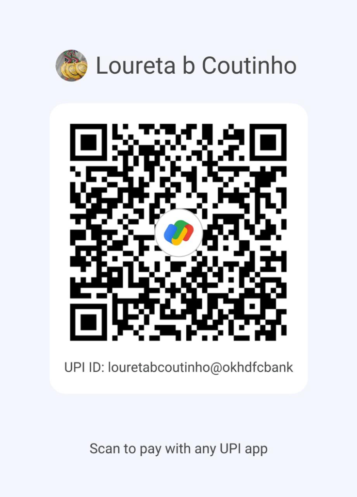 Google Pay UPI QR Code - Loureta b Coutinho